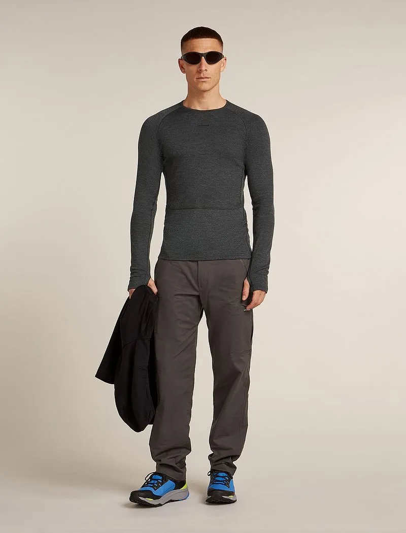 Icebreaker Merino 260 ZoneKnit™ Long Sleeve Crew Thermal Top - Man - Jet Hthr - Size XL sold by Icebreaker product image thumbnail 4