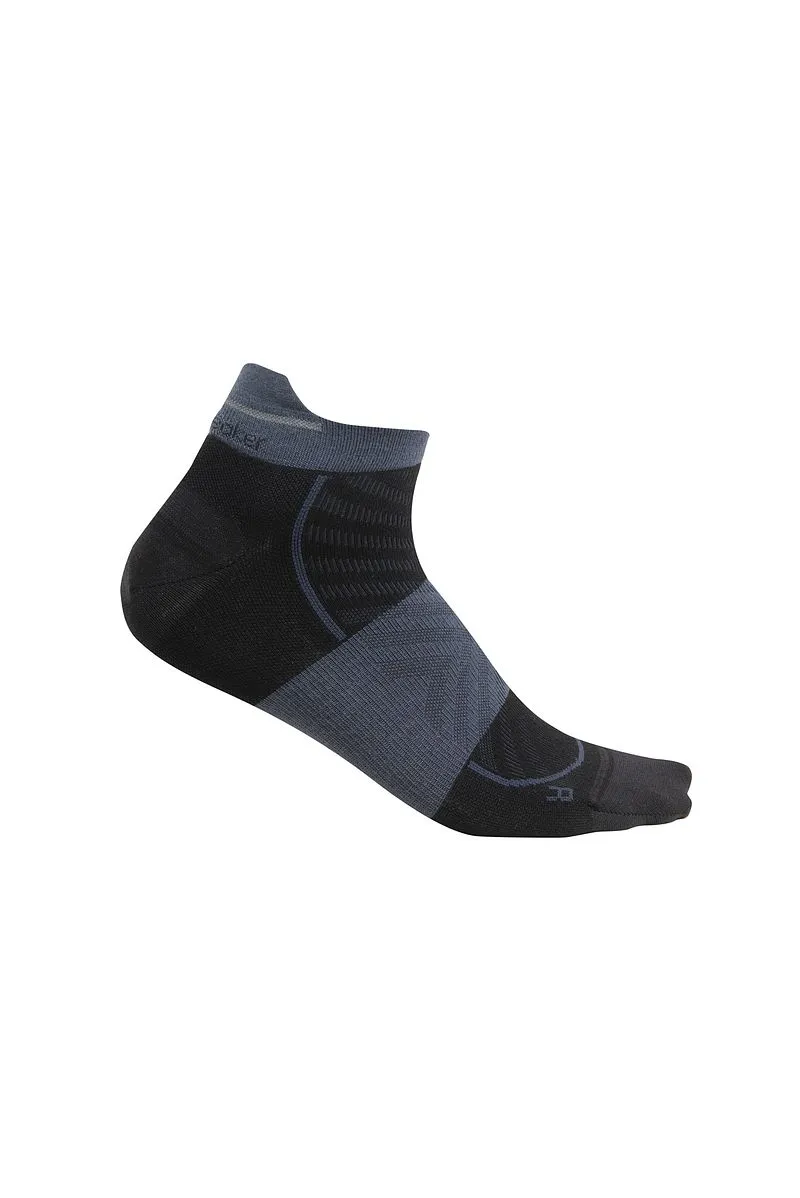Icebreaker Merino Blend Run+ Ultralight Micro Socks - Man - Black/graphite - Size XL sold by Icebreaker