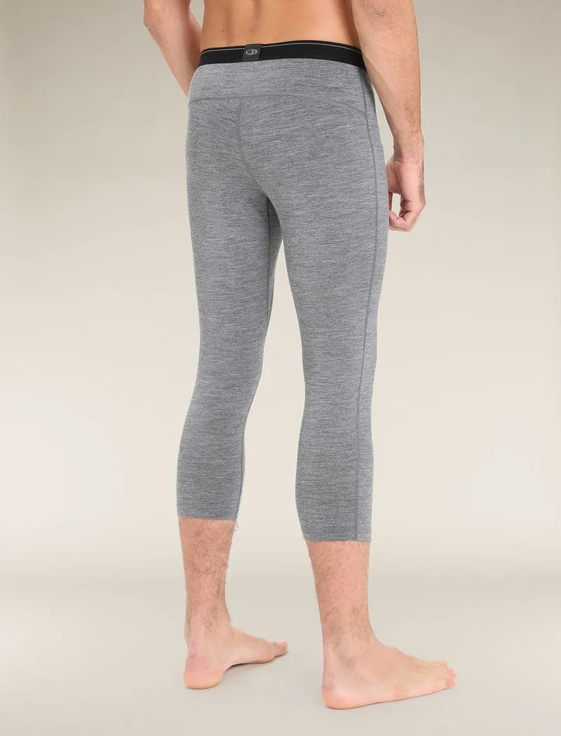 Icebreaker Merino 200 Oasis 3/4 Thermal Leggings - Man - Gritstone Heather - Size M sold by Icebreaker product image thumbnail 2