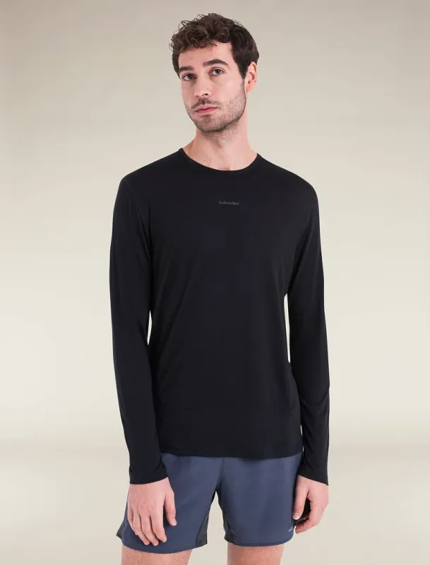Icebreaker Merino Blend 125 ZoneKnit™ Energy Wind Long Sleeve T-Shirt - Man - Black - Size XXL sold by Icebreaker