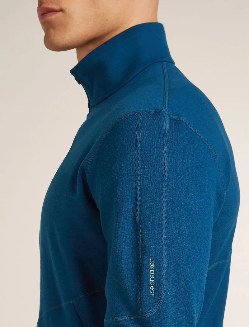 Icebreaker Merino 560 Realfleece™ Elemental Long Sleeve Zip Jacket - Man - Atlantis - Size L sold by Icebreaker product image thumbnail 5