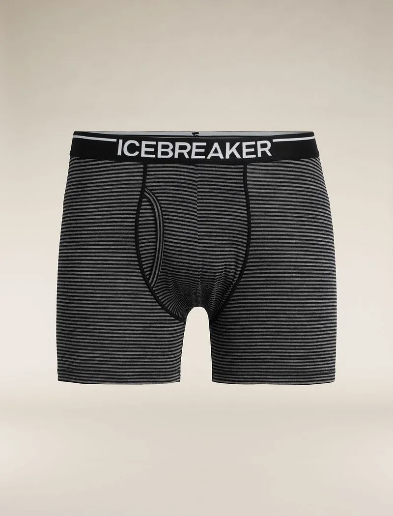 Icebreaker Merino 150 Anatomica Boxers wFly - Man - Gritstone Heather - Size L sold by Icebreaker