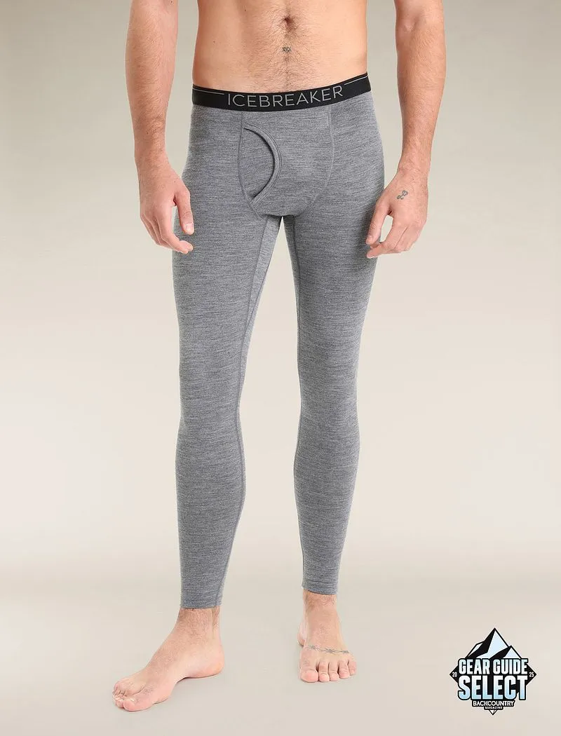 Icebreaker Merino 200 Oasis Leggings with Fly - Man - Gritstone Heather - Size M sold by Icebreaker
