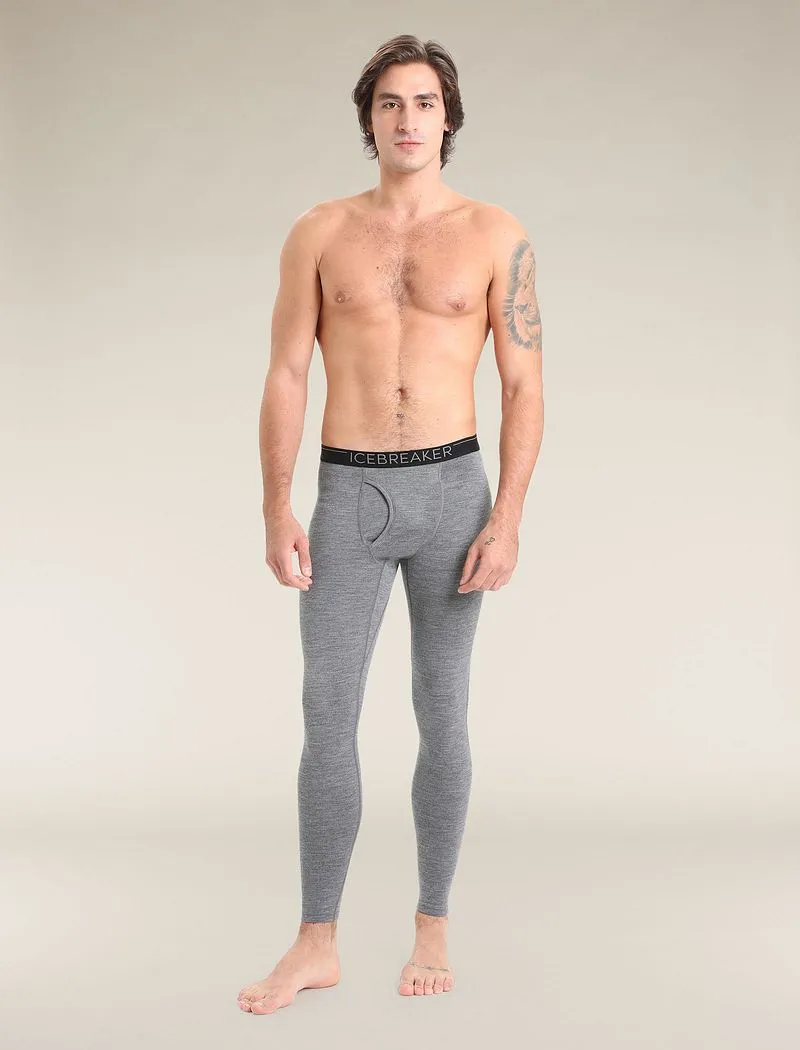 Icebreaker Merino 200 Oasis Leggings with Fly - Man - Gritstone Heather - Size M sold by Icebreaker product image thumbnail 3
