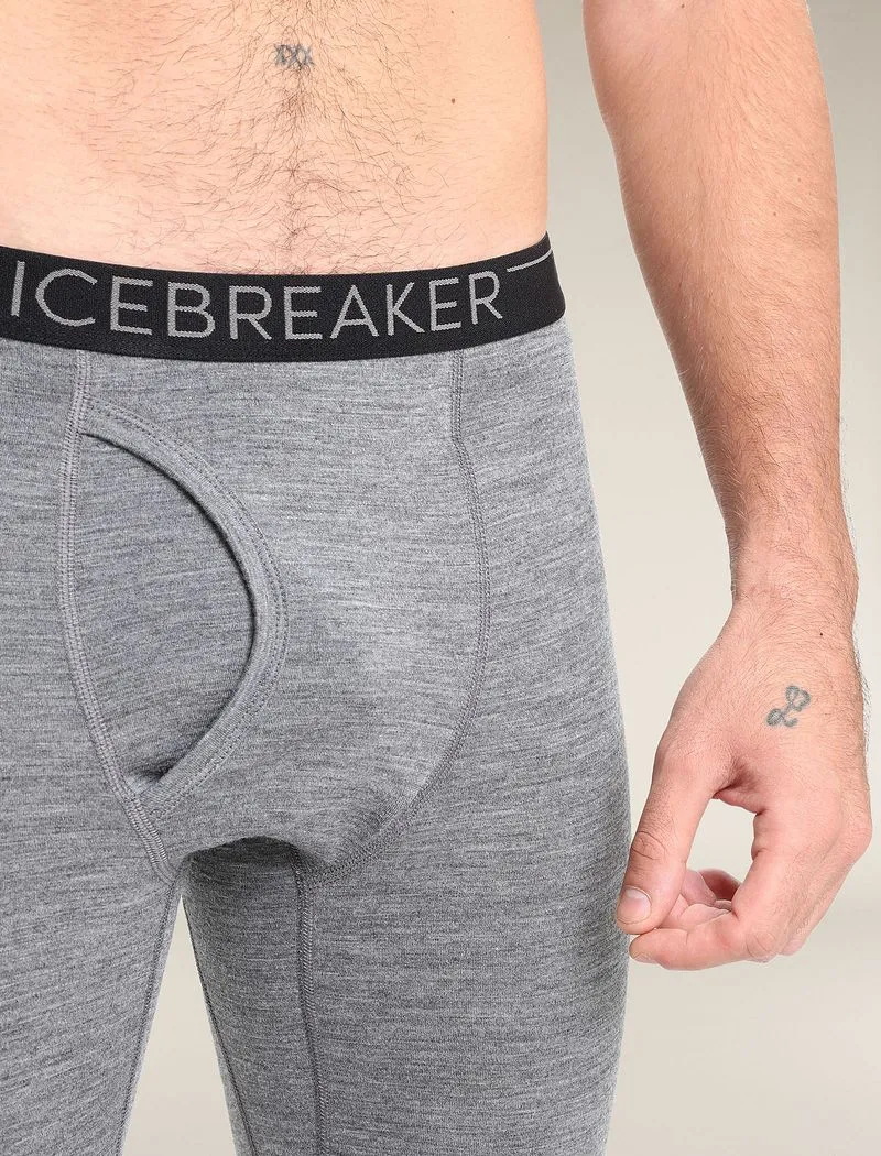 Icebreaker Merino 200 Oasis Leggings with Fly - Man - Gritstone Heather - Size M sold by Icebreaker product image thumbnail 4
