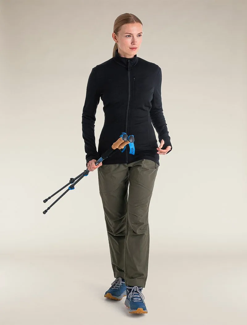 Icebreaker Merino 260 Quantum Long Sleeve Zip Jacket - Woman - Black - Size XXXL sold by Icebreaker product image thumbnail 5