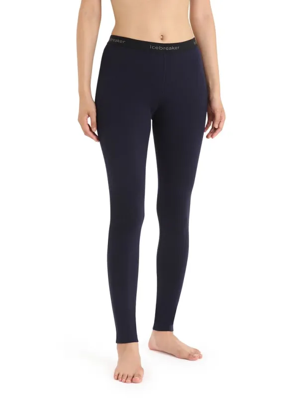 Icebreaker Merino 200 Oasis Thermal Leggings - Woman - Midnight Navy - Size XS sold by Icebreaker