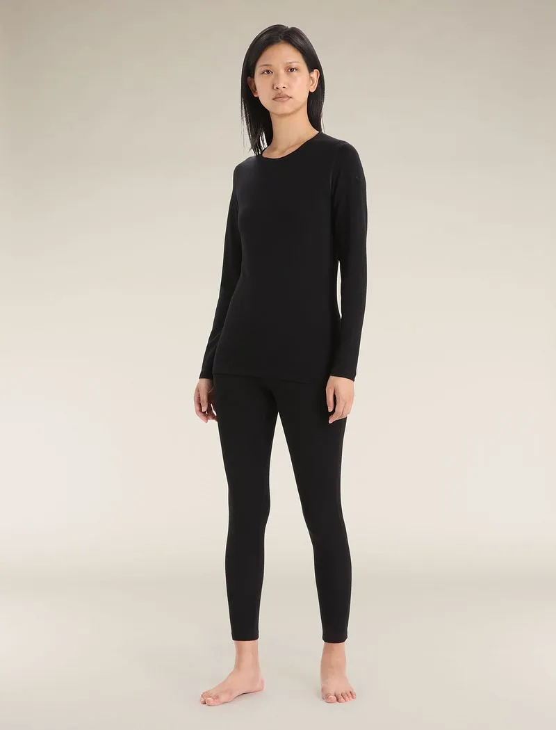 Icebreaker Merino 260 Tech Long Sleeve Crew Thermal Top - Woman - Black Unboxed - Size L sold by Icebreaker product image thumbnail 5