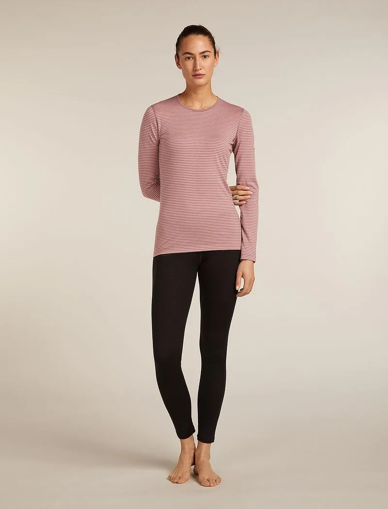 Icebreaker Merino 200 Oasis Long Sleeve Crew Thermal Top - Woman - Summit/blush/s - Size L sold by Icebreaker product image thumbnail 3