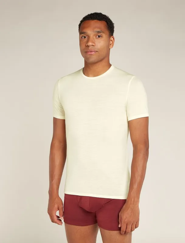 Icebreaker Merino 150 Anatomica Short Sleeve Crew Top - Man - Undyed - Size XL sold by Icebreaker