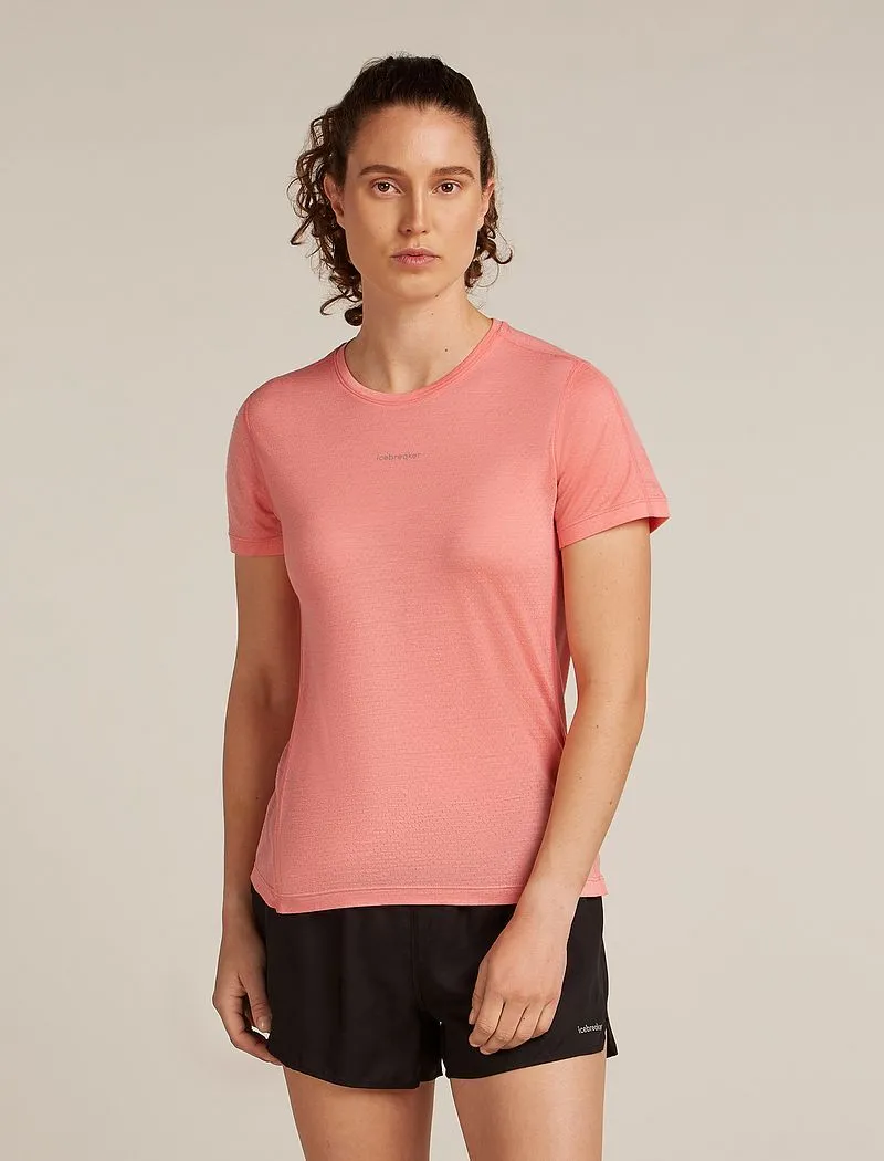 Icebreaker Merino Blend 125 Cool-Lite™ Speed Short Sleeve T-Shirt - Woman - Acid Pink - Size XS sold by Icebreaker