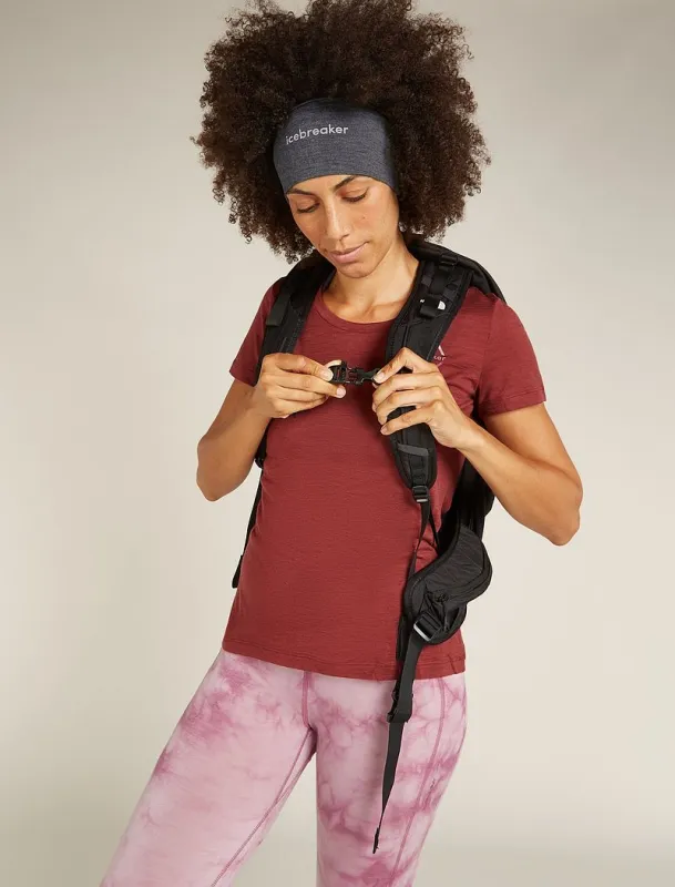 Icebreaker Merino 200 Oasis Headband - Man - Jet Heather sold by Icebreaker