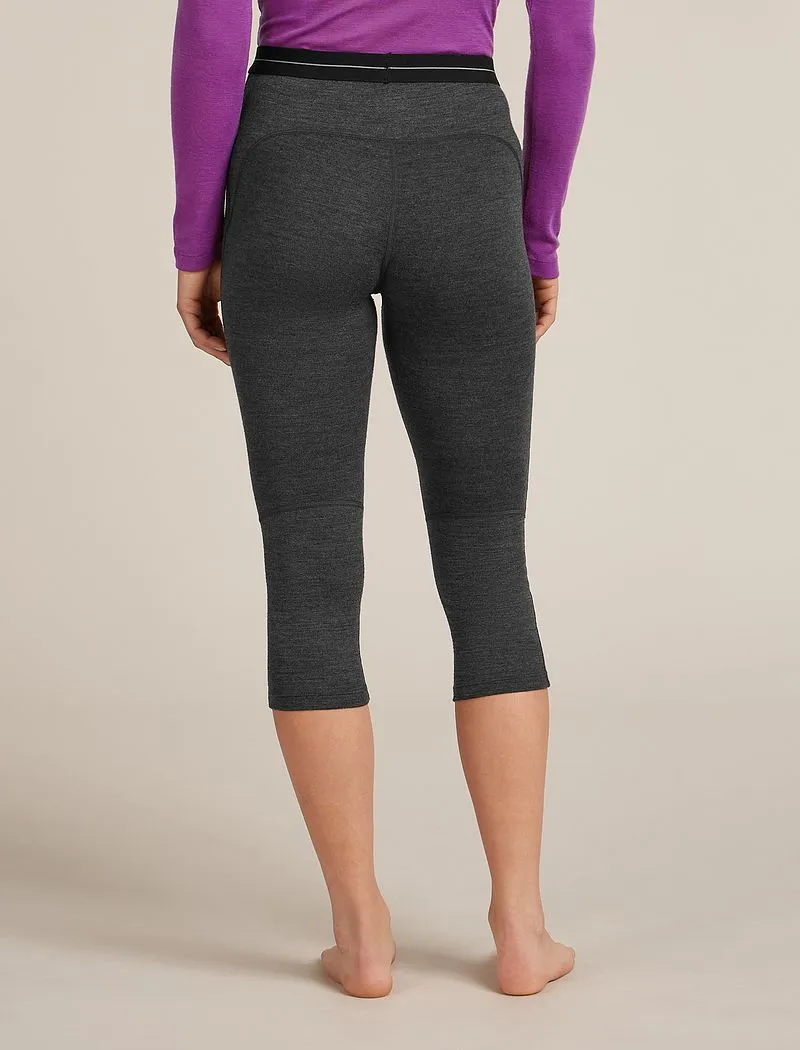 Icebreaker Merino 260 ZoneKnit™ 3/4 Thermal Leggings - Woman - Jet Hthr - Size L sold by Icebreaker product image thumbnail 2