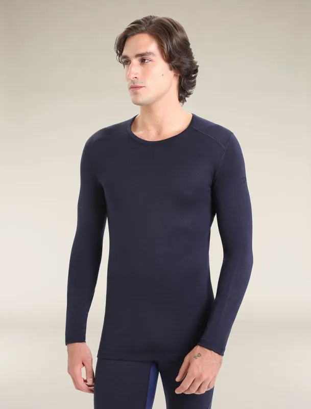 Icebreaker Merino 260 Tech Long Sleeve Crew Thermal Top - Man - Midnight Navy - Size XL sold by Icebreaker