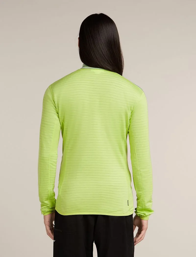 Icebreaker Merino Blend 300 RealFleece™ Descender Long Sleeve Zip Jacket - Man - Peridot/seaglass - Size XXL sold by Icebreaker product image thumbnail 2