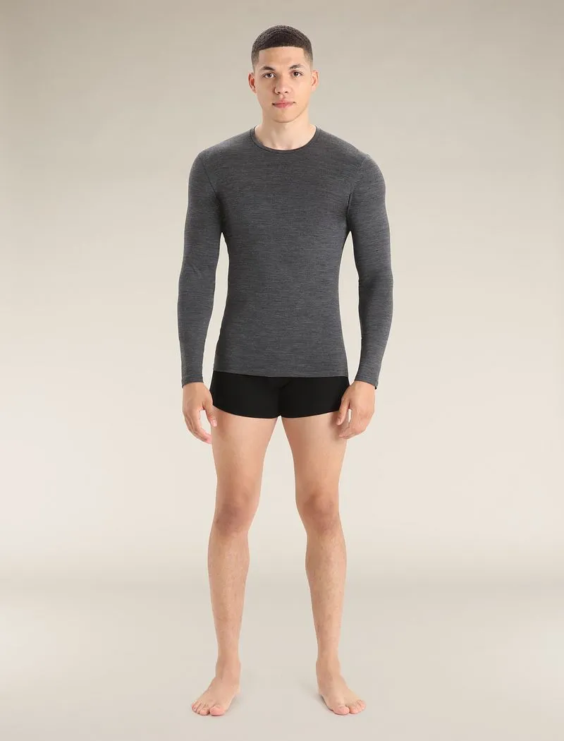 Icebreaker Merino 150 Anatomica Long Sleeve Crew Top - Man - Jet Heather - Size M sold by Icebreaker product image thumbnail 3