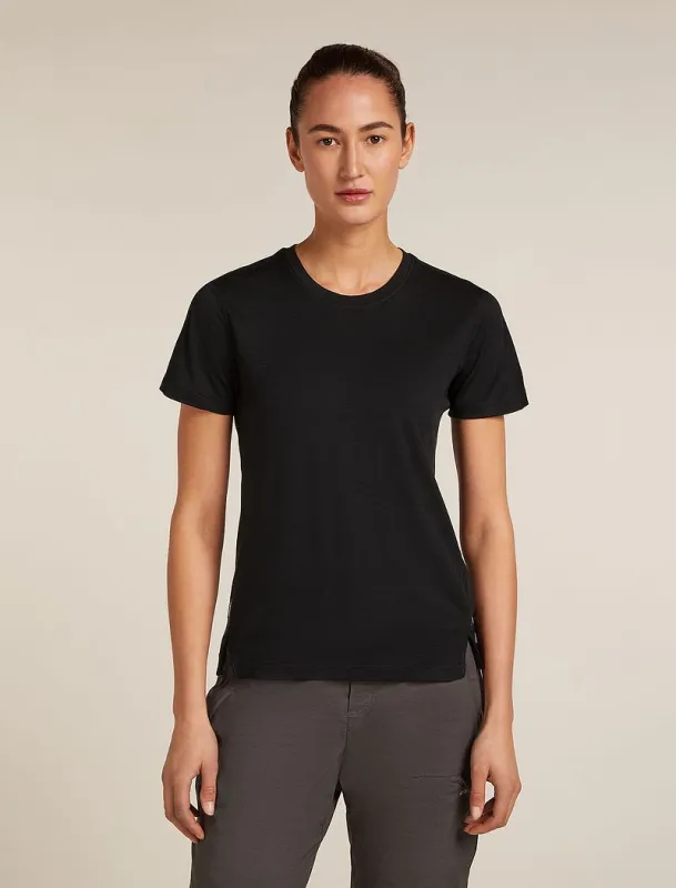 Icebreaker 150 MerinoFine™ Ace Short Sleeve T-Shirt - Woman - Black - Size XL sold by Icebreaker