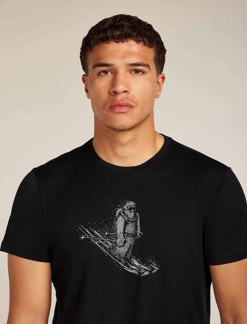 Icebreaker Merino 150 Tech Lite Short Sleeve T-Shirt Skiing Yeti - Man - Black - Size L sold by Icebreaker product image thumbnail 5