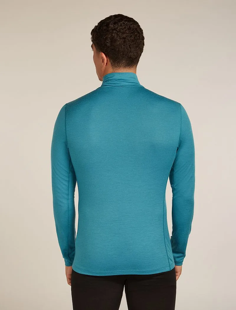 Icebreaker Merino 200 Oasis Long Sleeve Half Zip Thermal Top - Man - Topaz - Size XXL sold by Icebreaker product image thumbnail 2