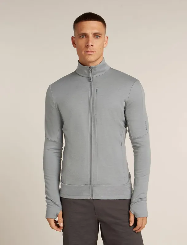 Icebreaker Merino 260 Quantum Long Sleeve Zip Jacket - Man - Alloy - Size M sold by Icebreaker