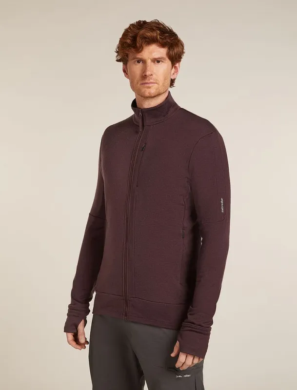 Icebreaker Merino 260 Quantum Long Sleeve Zip Jacket - Man - Java - Size XXL sold by Icebreaker