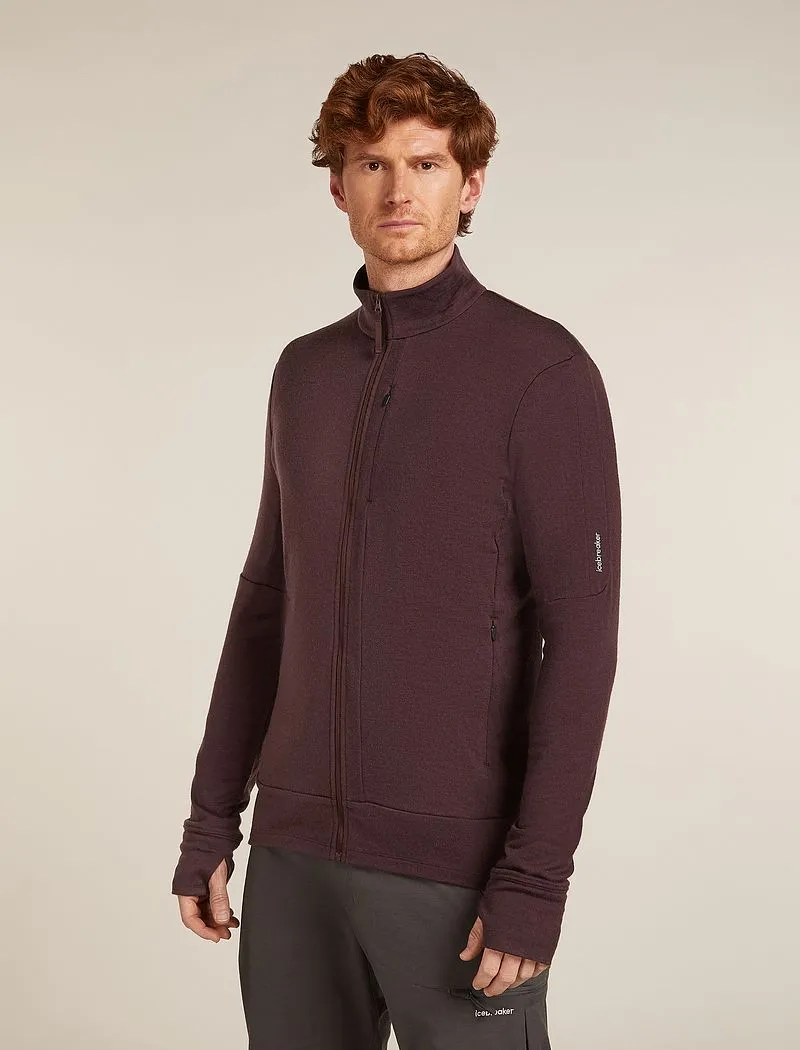 Icebreaker Merino 260 Quantum Long Sleeve Zip Jacket - Man - Java - Size XXL sold by Icebreaker
