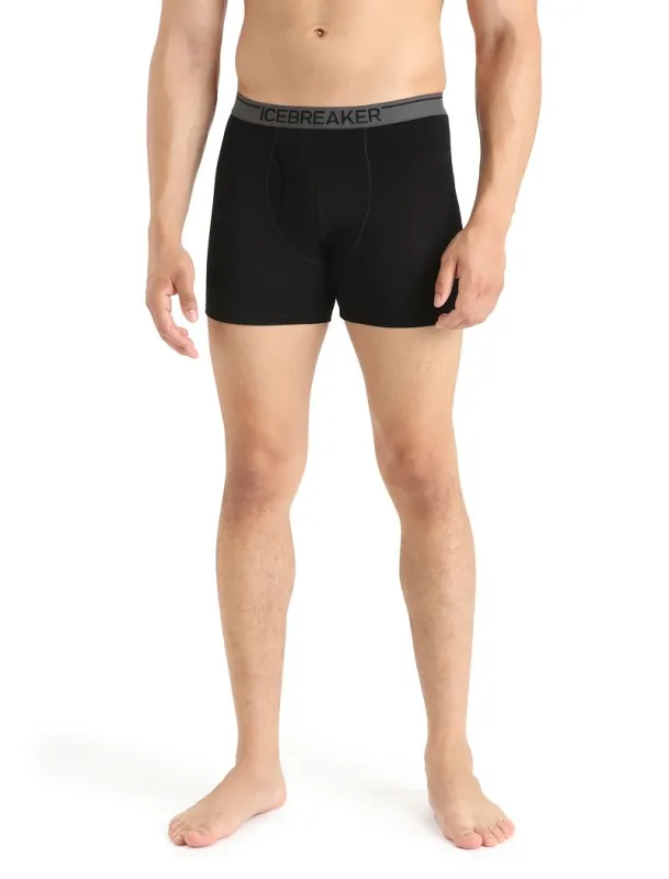 Icebreaker Merino 150 Anatomica Boxers wFly - Man - Black - Size XL sold by Icebreaker