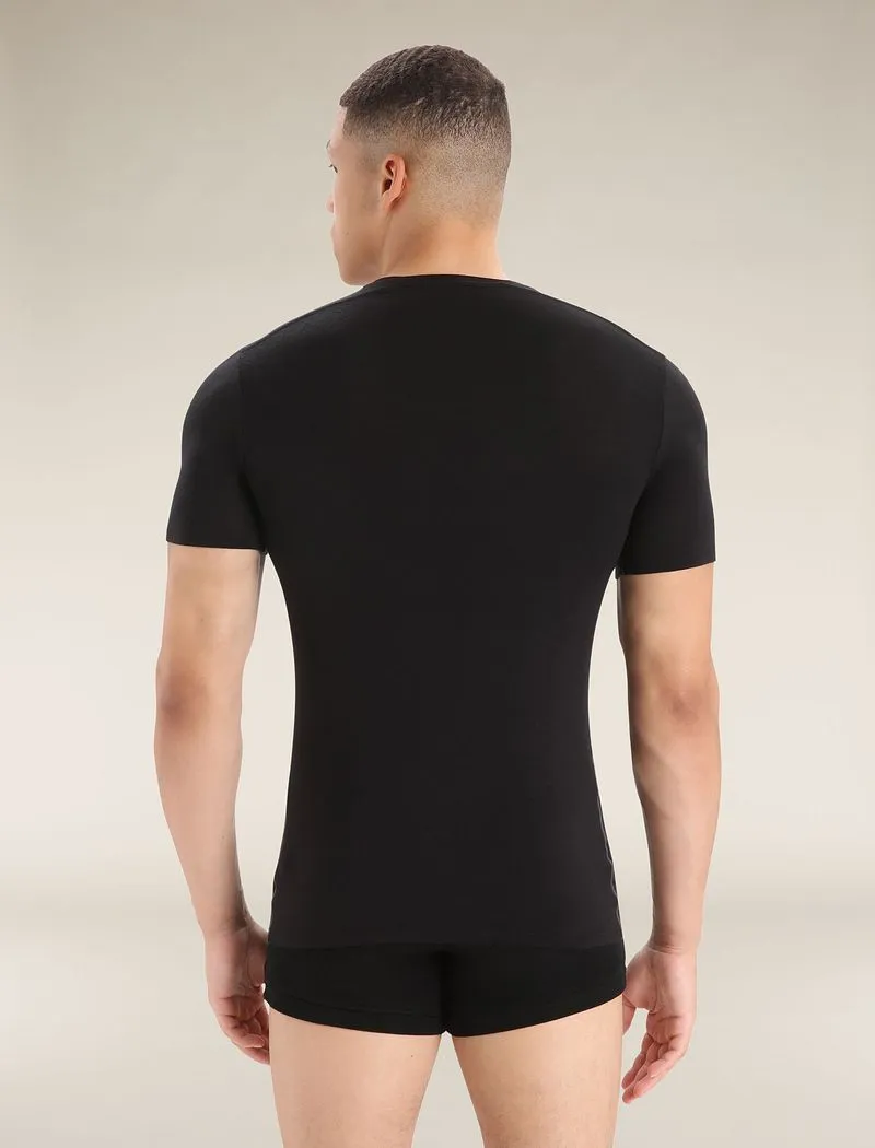 Icebreaker Merino 150 Anatomica Short Sleeve V Neck Top - Man - Black - Size L sold by Icebreaker product image thumbnail 2