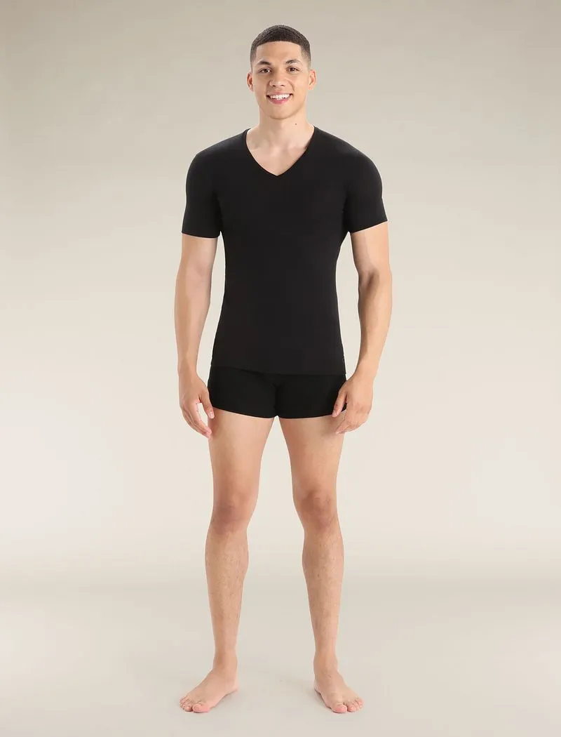 Icebreaker Merino 150 Anatomica Short Sleeve V Neck Top - Man - Black - Size L sold by Icebreaker product image thumbnail 3