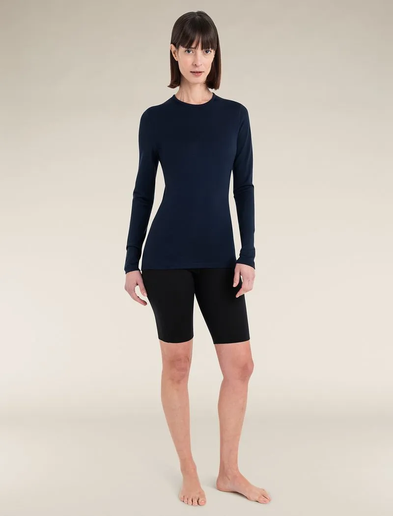 Icebreaker Merino 260 Tech Long Sleeve Crew Thermal Top - Woman - Midnight Navy - Size XS sold by Icebreaker product image thumbnail 3