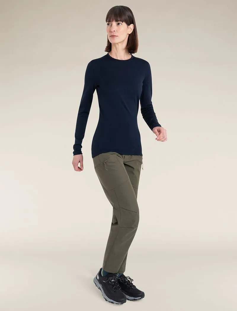 Icebreaker Merino 260 Tech Long Sleeve Crew Thermal Top - Woman - Midnight Navy - Size XS sold by Icebreaker product image thumbnail 4