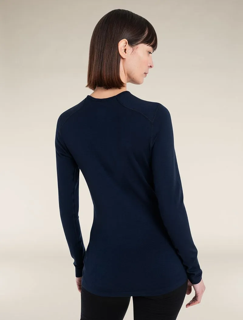Icebreaker Merino 260 Tech Long Sleeve Crew Thermal Top - Woman - Midnight Navy - Size XS sold by Icebreaker product image thumbnail 5