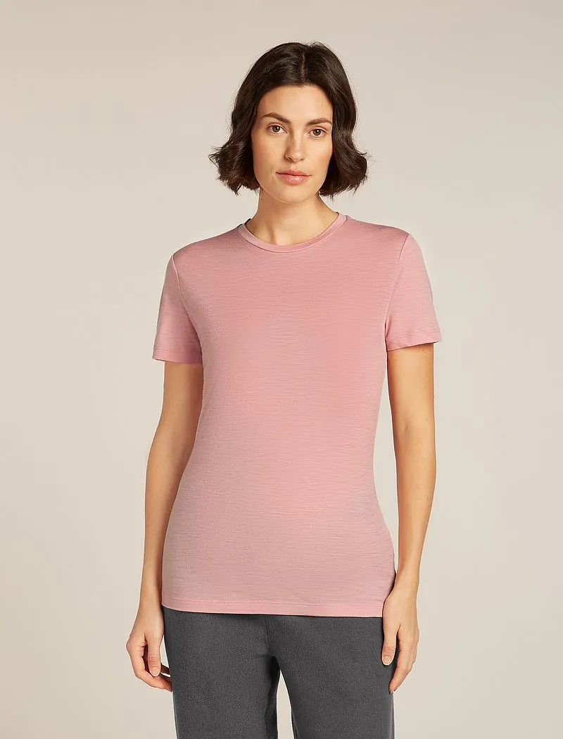 Icebreaker Merino 150 Tech Lite Short Sleeve T-Shirt - Woman - Blush - Size S sold by Icebreaker