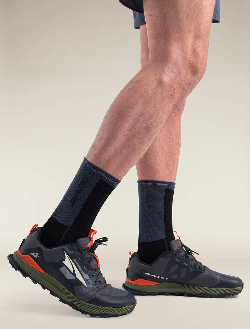 Icebreaker Merino Blend Run+ Ultralight Crew Socks - Man - Black/graphite - Size L sold by Icebreaker product image thumbnail 2
