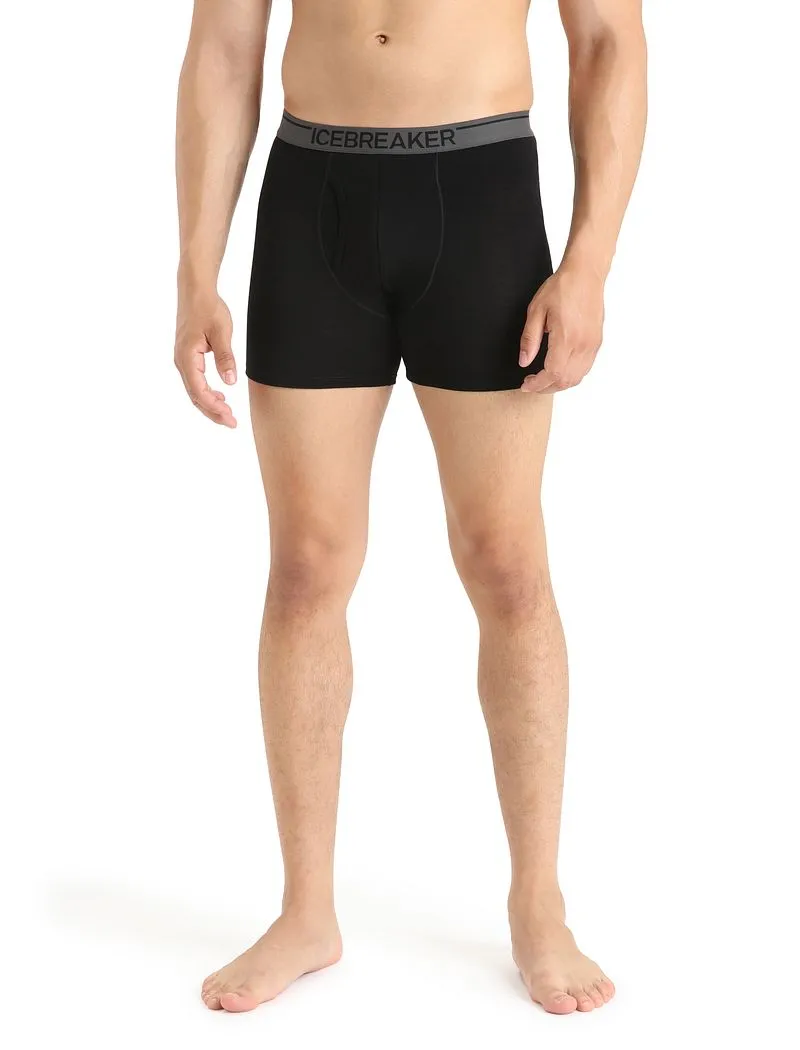 Icebreaker Merino 150 Anatomica Boxers wFly - Man - Black - Size XXL sold by Icebreaker