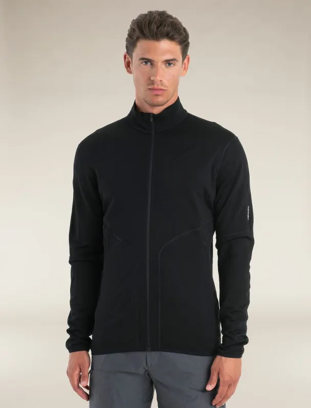 Icebreaker Merino 560 Realfleece™ Elemental Long Sleeve Zip Jacket - Man - Black - Size S sold by Icebreaker