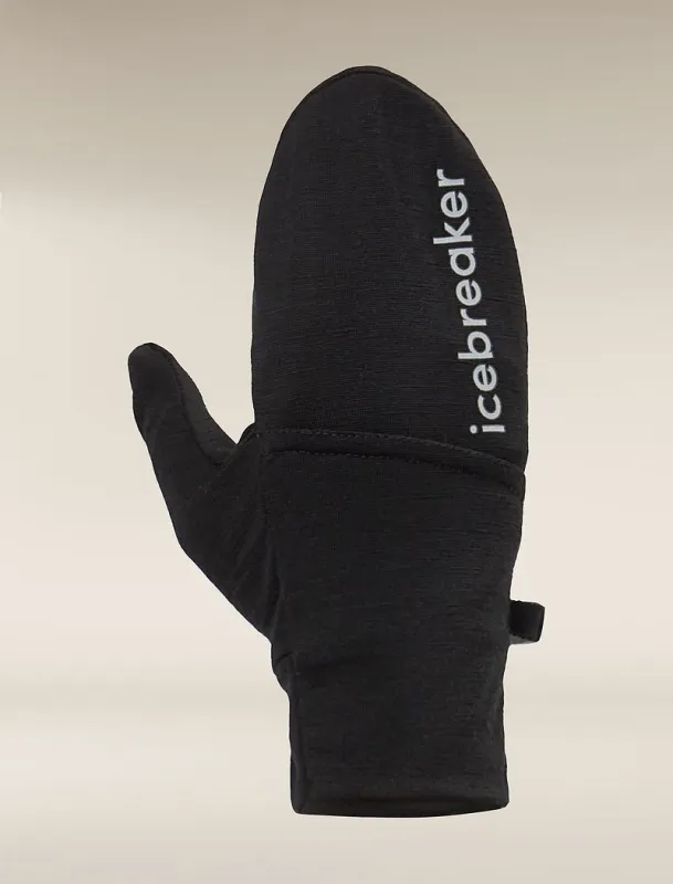 Icebreaker Merino 200 Convertible Mittens - Man - Black - Size XS sold by Icebreaker