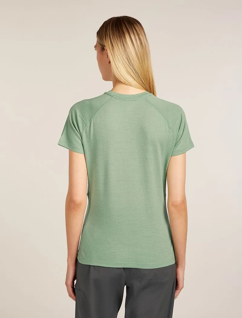 Icebreaker Merino 200 Waffle Elevation Short Sleeve T-Shirt - Woman - Seaglass - Size S sold by Icebreaker product image thumbnail 2