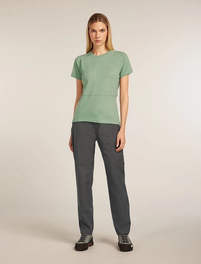 Icebreaker Merino 200 Waffle Elevation Short Sleeve T-Shirt - Woman - Seaglass - Size S sold by Icebreaker product image thumbnail 3