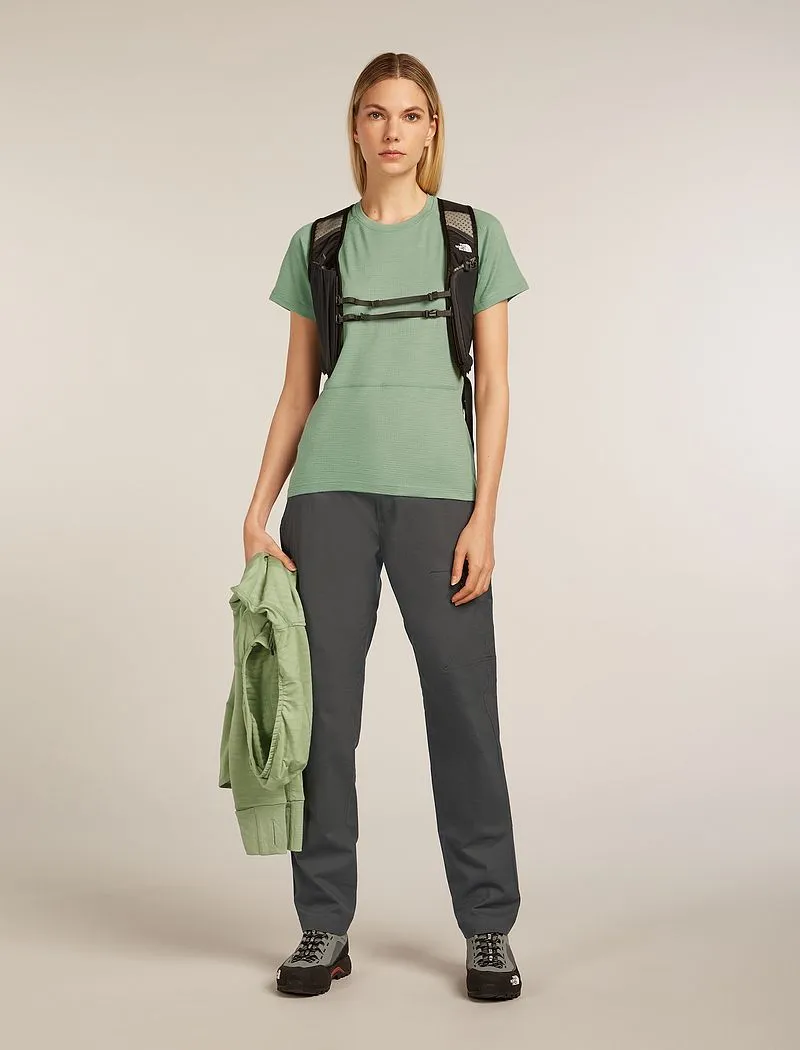 Icebreaker Merino 200 Waffle Elevation Short Sleeve T-Shirt - Woman - Seaglass - Size S sold by Icebreaker product image thumbnail 4