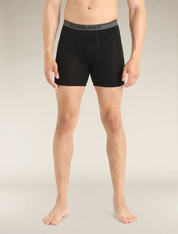 Icebreaker Merino 150 Anatomica Long Boxers - Man - Black - Size L sold by Icebreaker