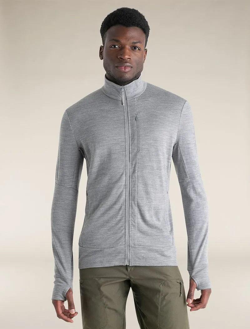 Icebreaker Merino 260 Quantum Long Sleeve Zip Jacket - Man - Metro Heather - Size XXL sold by Icebreaker
