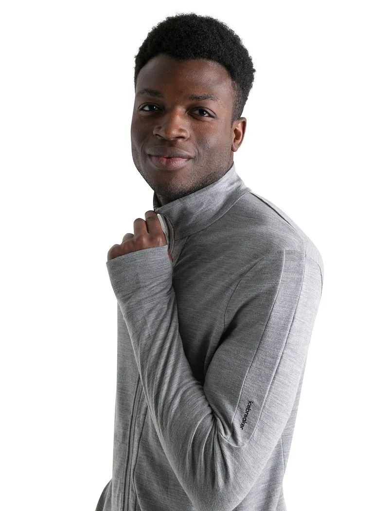 Icebreaker Merino 260 Quantum Long Sleeve Zip Jacket - Man - Metro Heather - Size XXL sold by Icebreaker product image thumbnail 4