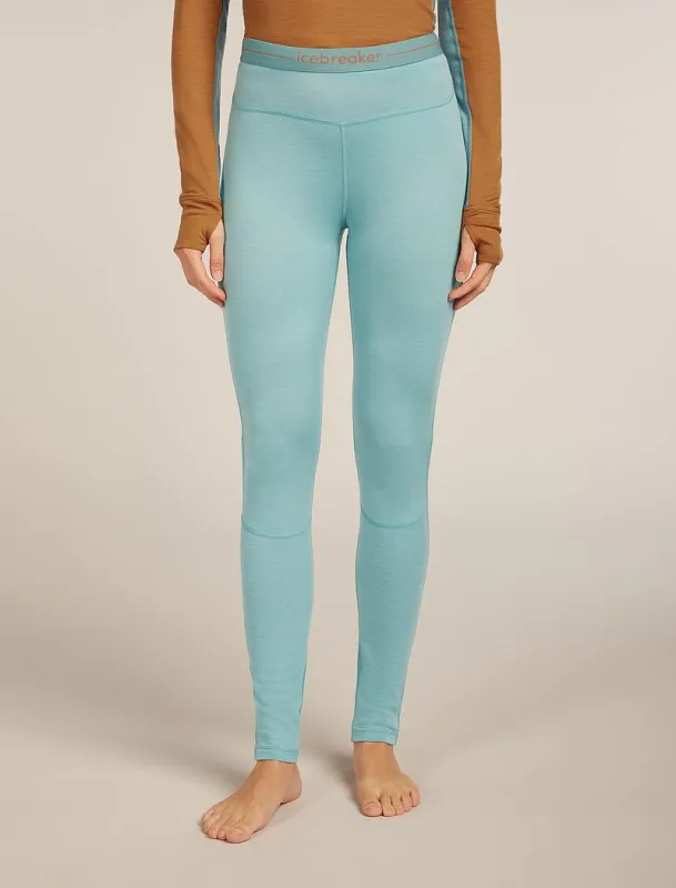 Icebreaker Merino 200 ZoneKnit™ Thermal Leggings - Woman - Hydro - Size XS sold by Icebreaker