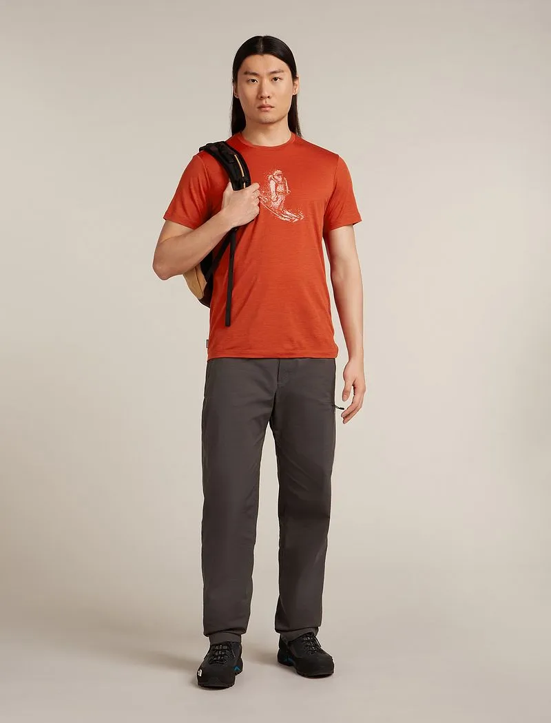 Icebreaker Merino 150 Tech Lite Short Sleeve T-Shirt Skiing Yeti - Man - Agate - Size L sold by Icebreaker product image thumbnail 4