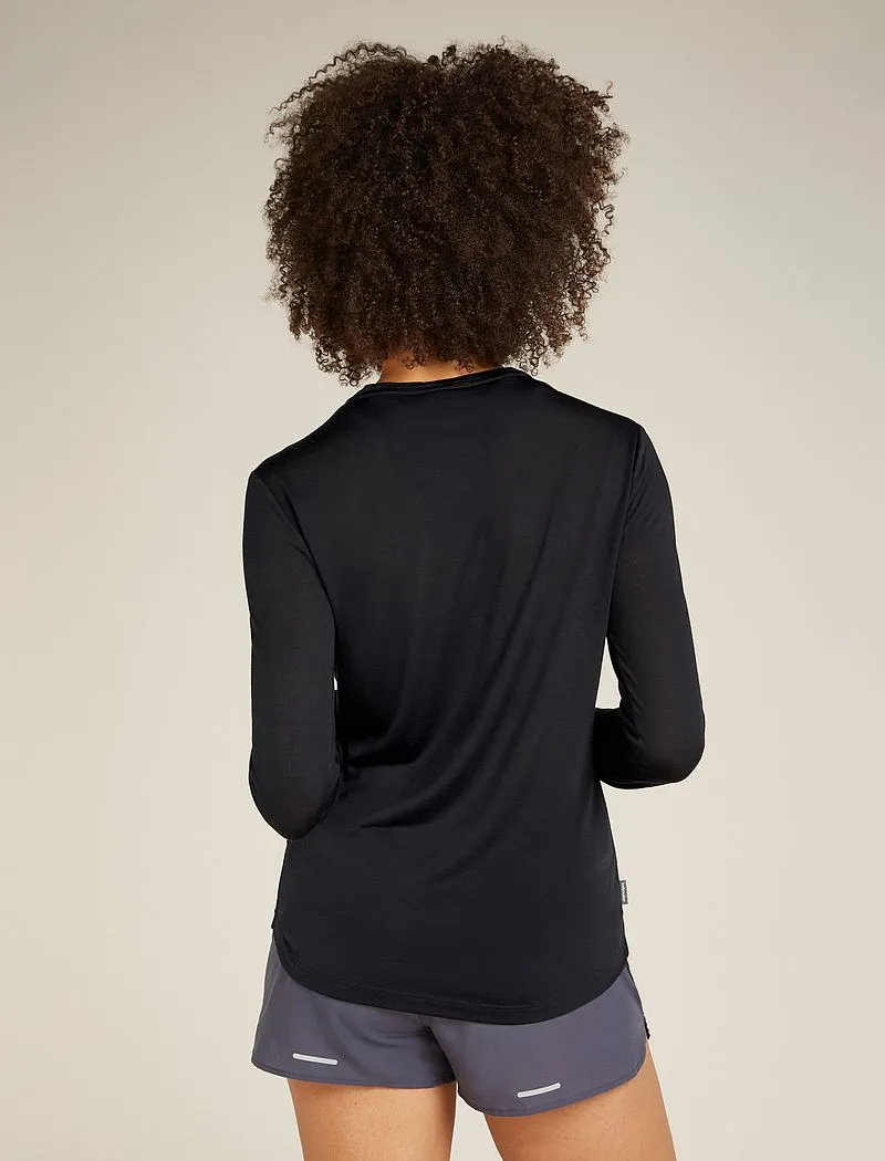 Icebreaker Merino Blend 125 Cool-Lite™ Sphere Long Sleeve T-Shirt - Woman - Black - Size XL sold by Icebreaker product image thumbnail 2
