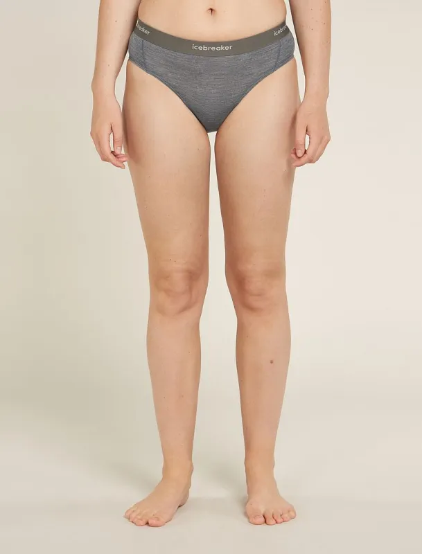 Icebreaker Merino Blend 125 Cool-Lite™ Sprite Hipster - Woman - Gritstone Heather - Size XL sold by Icebreaker