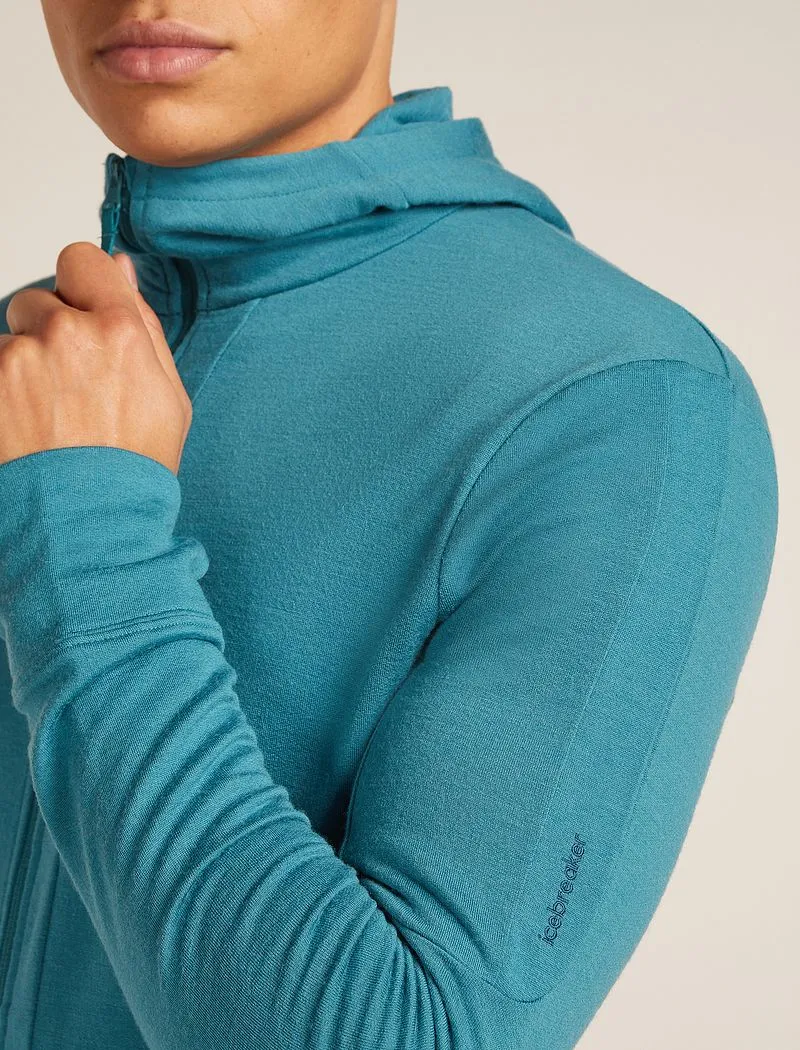 Icebreaker Merino 260 Quantum Long Sleeve Zip Hoodie - Man - Topaz - Size S sold by Icebreaker product image thumbnail 5