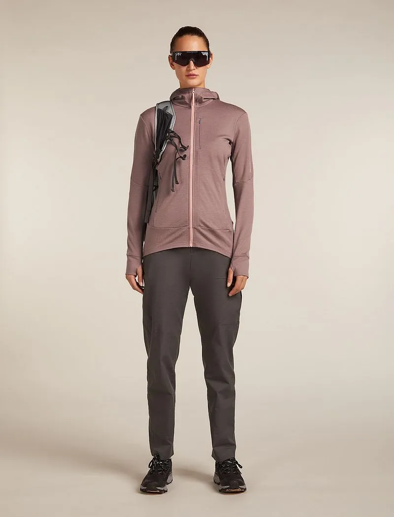 Icebreaker Merino 260 Quantum Long Sleeve Zip Hoodie - Woman - Summit/blush - Size L sold by Icebreaker product image thumbnail 4