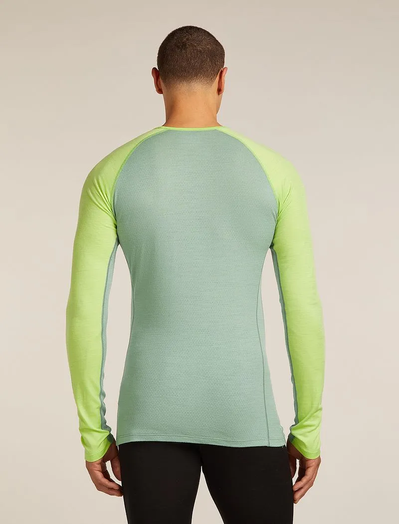 Icebreaker Merino 200 ZoneKnit™ Long Sleeve Crew Thermal Top - Man - Seaglass/peridot - Size M sold by Icebreaker product image thumbnail 2